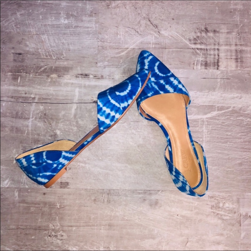 NWOT JCrew D’Orsay Tie Dye Flats